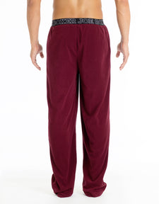 Microfleece Logo Pant - Burgundy