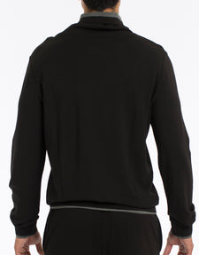 Modern Lounge Pullover Hoodie - Black