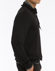 Modern Lounge Pullover Hoodie - Black