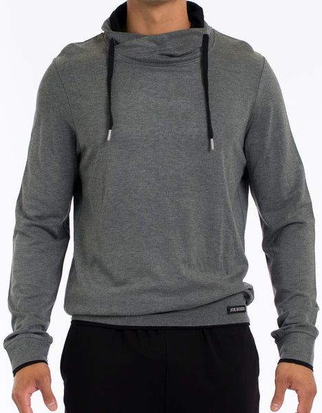 Modern Lounge Pullover Hoodie - Grey