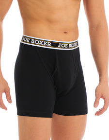 Classic Fitted Boxer - 2 pack - Black