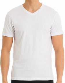 Classic - V-Neck Tee - 2 Pack - White