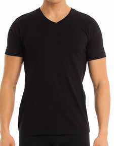 Classic - V-Neck Tee - 2 Pack - Black