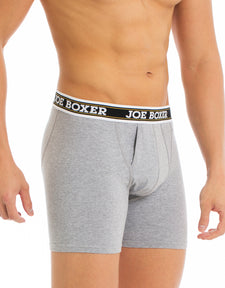 Classic Fit Stretch - Boxer Brief - 2 pack-Grey