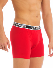 Modern Fit Stretch - Low-Rise Boxer Brief - 2 Pack - Red